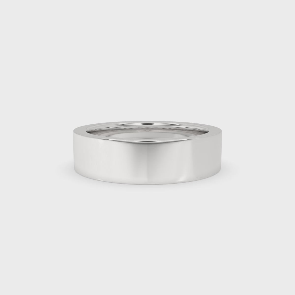 Solitaire Baguette Wedding Ring – White Gold