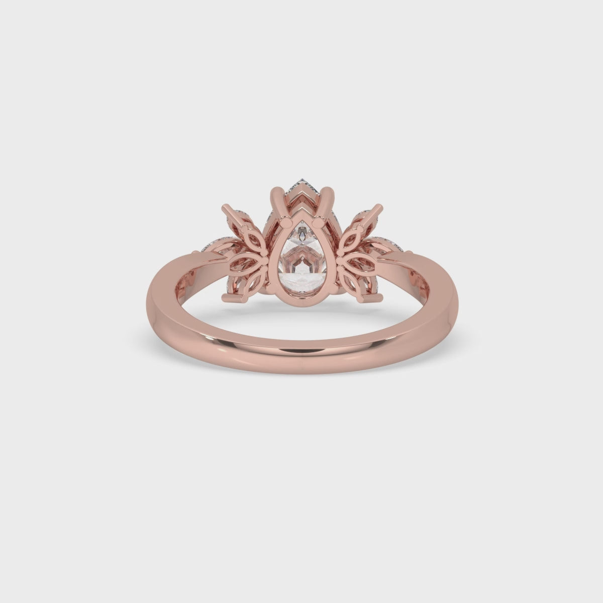 Pear Shape Diamond Ring for Modern Brides