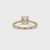 Cathedral Setting Engagement Ring - Hidden Pave Band