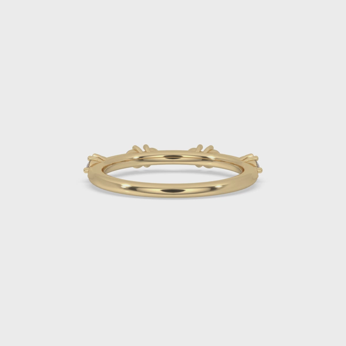 Half Eternity Band - Yellow Gold