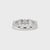 Double Row White Gold Eternity Band