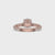 Round Cut Hidden Halo Engagement Ring with Pave Setting