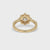 Round Halo Engagement Ring