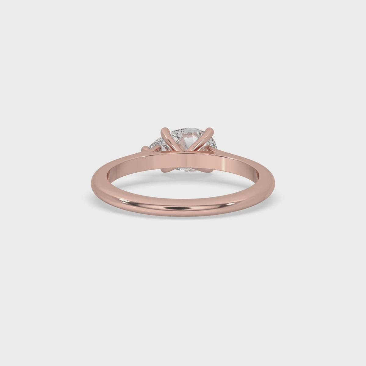 Pear Cut Diamond Engagement Ring In East West Setting