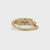 3 Row Pave Diamond Band With Bypass Setting