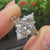 Marquise diamond ring in nature inspired style
