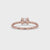 Gold Oval Diamond Engagement Ring With East West Setting