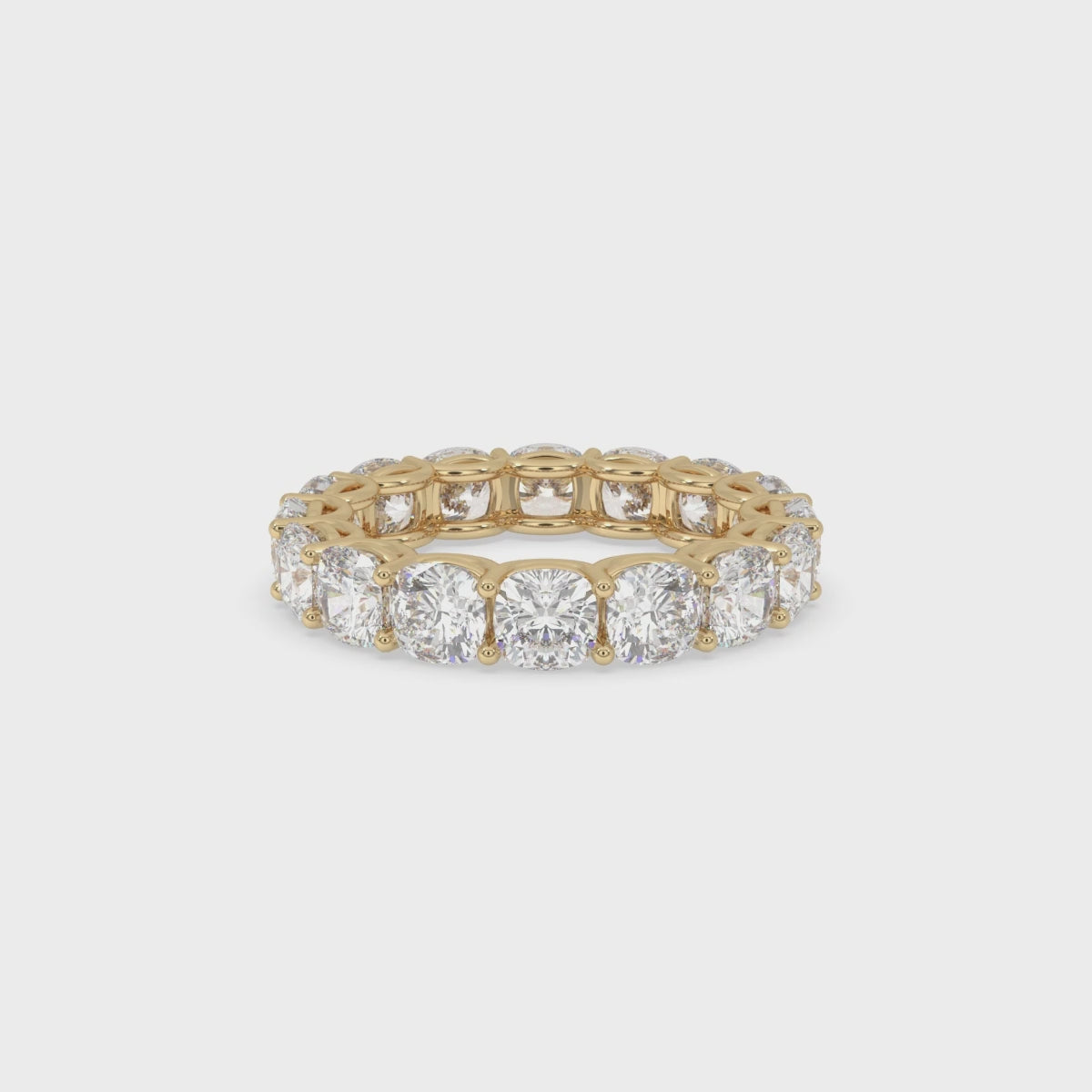 Full Eternity Cushion Cut Diamond Band