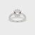 Rose Cut Engagement Ring - Halo Setting