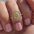 Oval cut engagement ring designed to impress with its unique shape.

