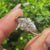 Marquise lab grown diamond ring with six claw prongs
