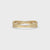 Bar Set Criss Cross Wedding Band In Yellow Gold