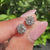 Round Diamond Rose Gold Stud Earrings