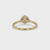 Hidden Halo Engagement Ring With Round Cut Diamond