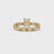 Twist Engagement Ring With Pave style
