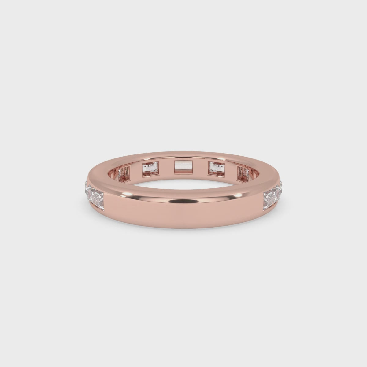 Baguette Wedding Band - Full Eternity