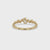 Oval Diamond Wedding Band - Zig Zag Style