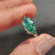 Solitaire engagement ring with east to west marquise cut