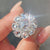 Oval rose cut engagement ring brings a delicate and unique look.
