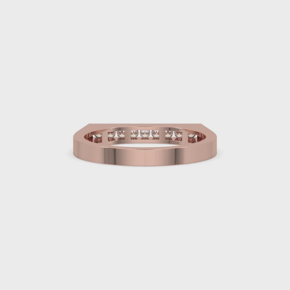 Channel Set Diamond Band – Perfect Round Diamond Luxury