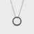 Round Diamond Pendant – White Gold Design