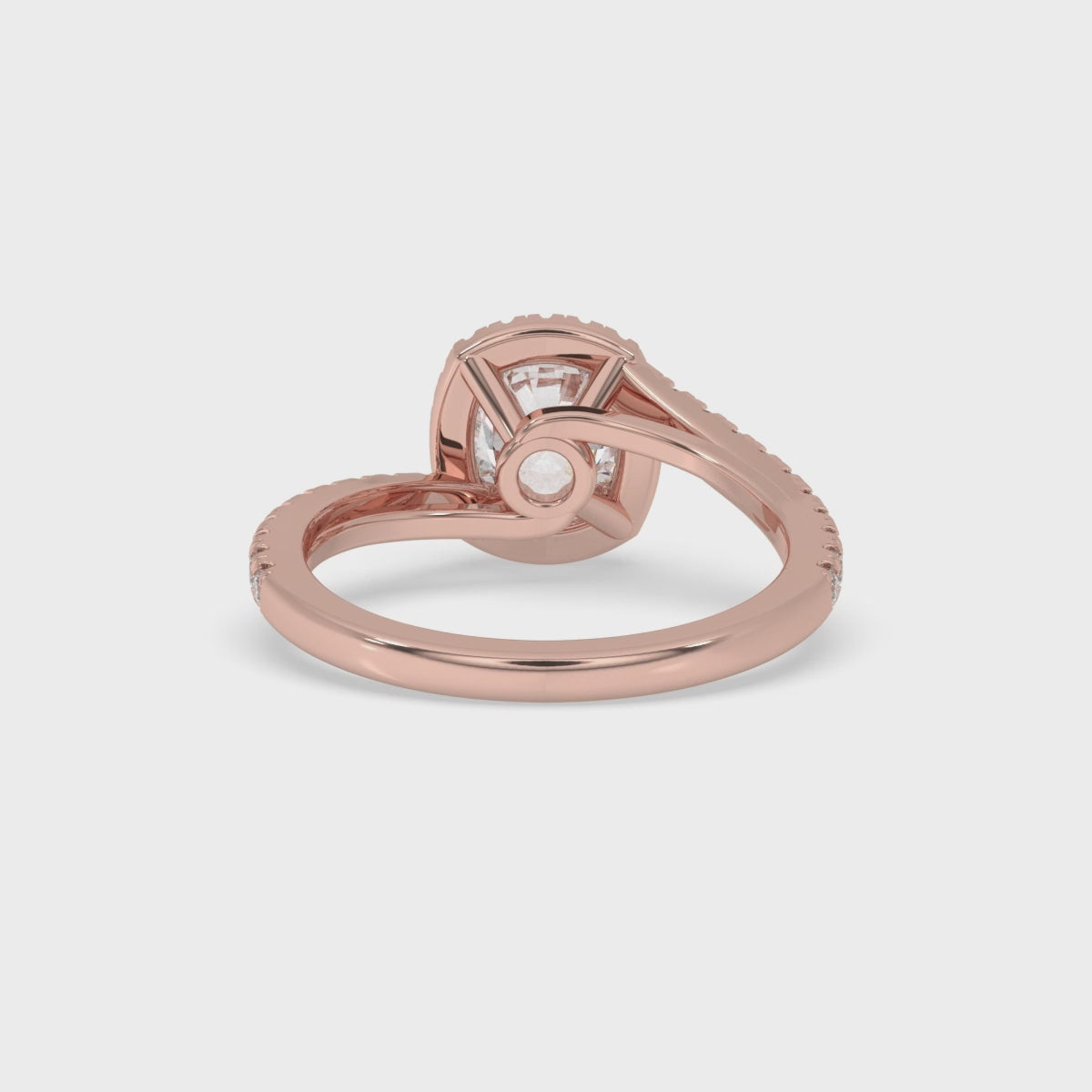 Cushion Engagement Ring - Gorgeous Rose Gold