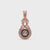 Round Diamond Pendant - Rose Gold