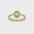 Antique Diamond Cluster Ring - Halo-Set Elegance