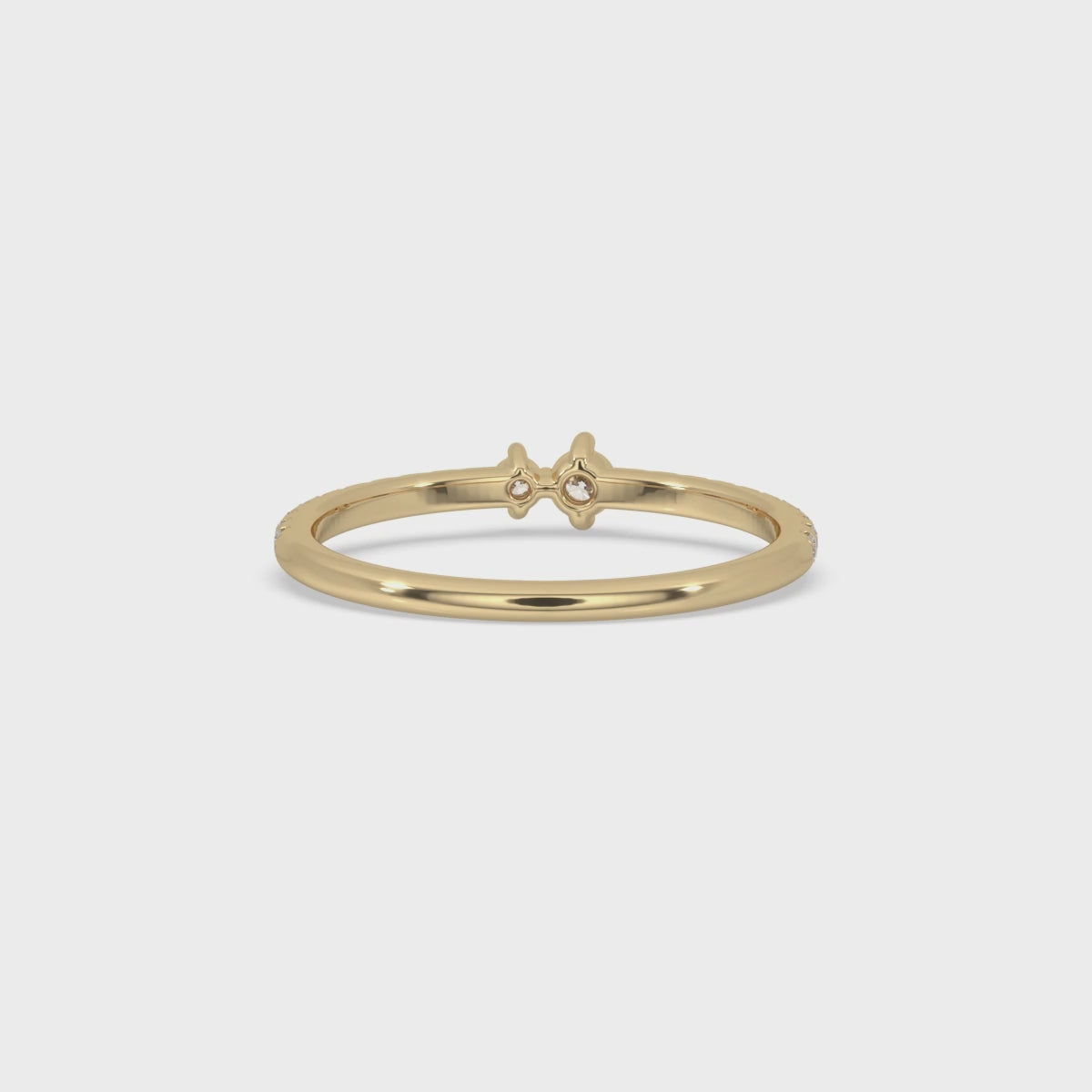 Round Diamond Wedding Band - Lab Grown