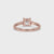 Asscher Cut Diamond Ring with Elegant claw prong setting