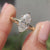 Handmade ring in marquise cut engagement ring.