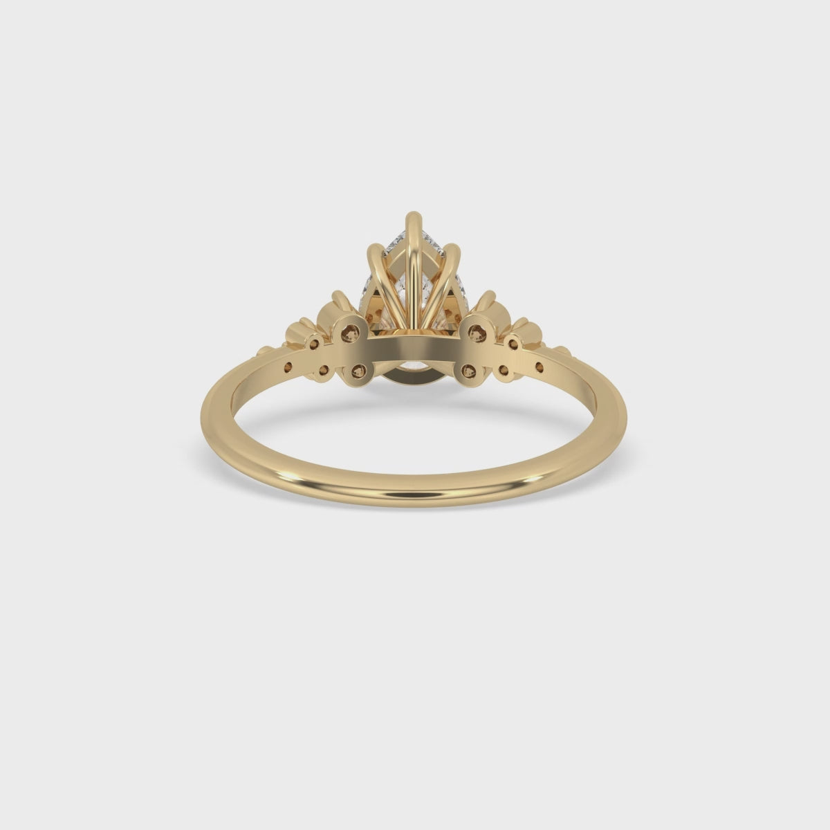 Vintage Pear Shaped Engagement Ring