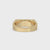 Yellow Gold Mens Wedding Band - 2 Stone