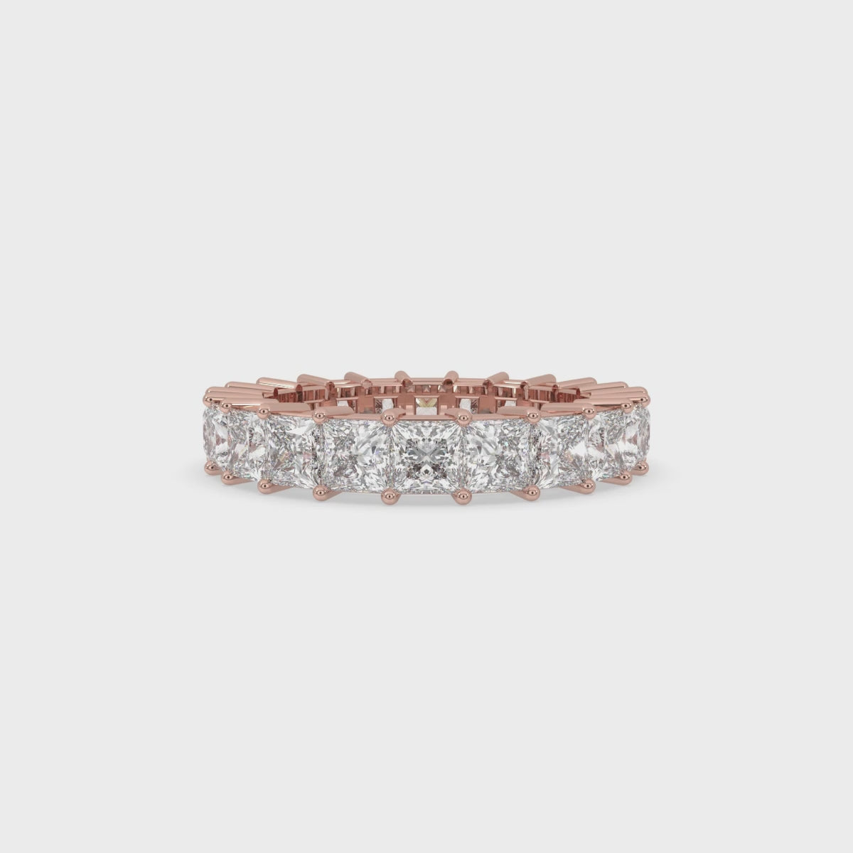 Princess Cut Diamond Band - Full Eternity