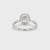 Cushion Cut Bezel Set Diamond Ring