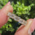 Lab grown diamond eternity band with mixed shape diamonds.
