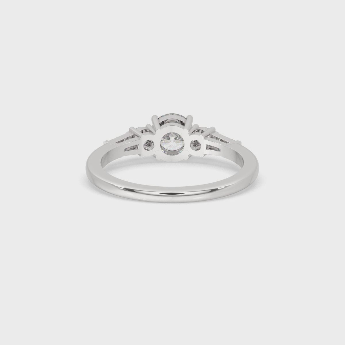 Five Stone Diamond Ring In White Gold