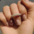 Three Row Diamond Band With Round Cut