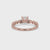 Milgrain Engagement Ring - Round Diamond
