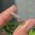 Round cut diamond wedding band handcrafted in yellow gold
