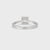 Asscher Cut Diamond Ring In White Gold