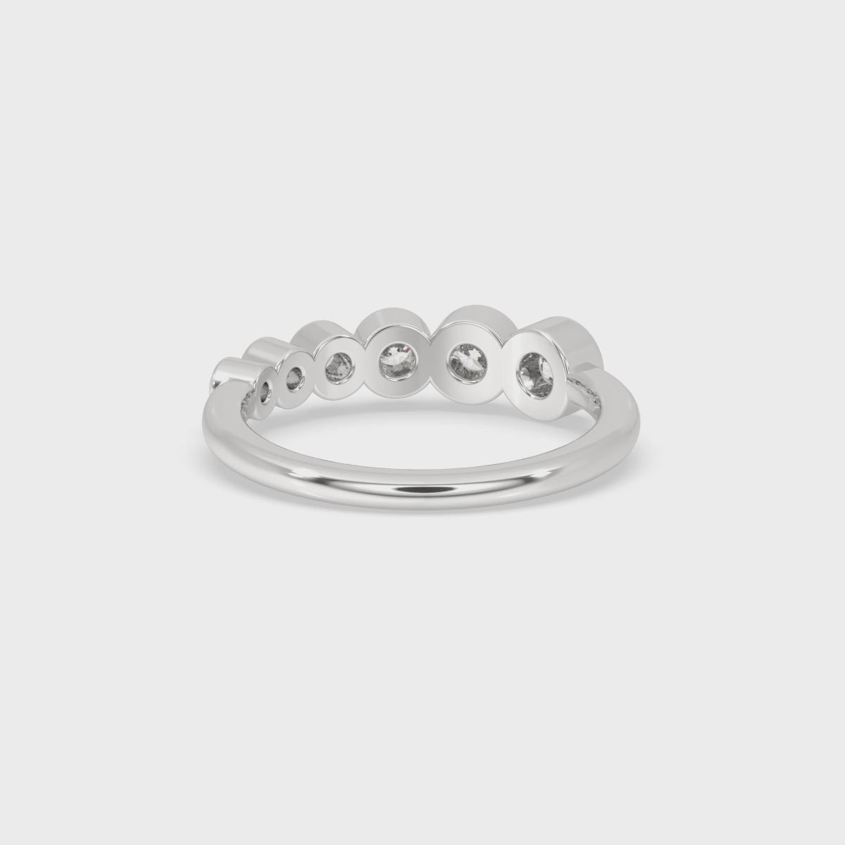 Bezel Set Diamond Band - Round Diamond