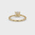 Round Cut Twisted Prong Milgrain Setting Ring