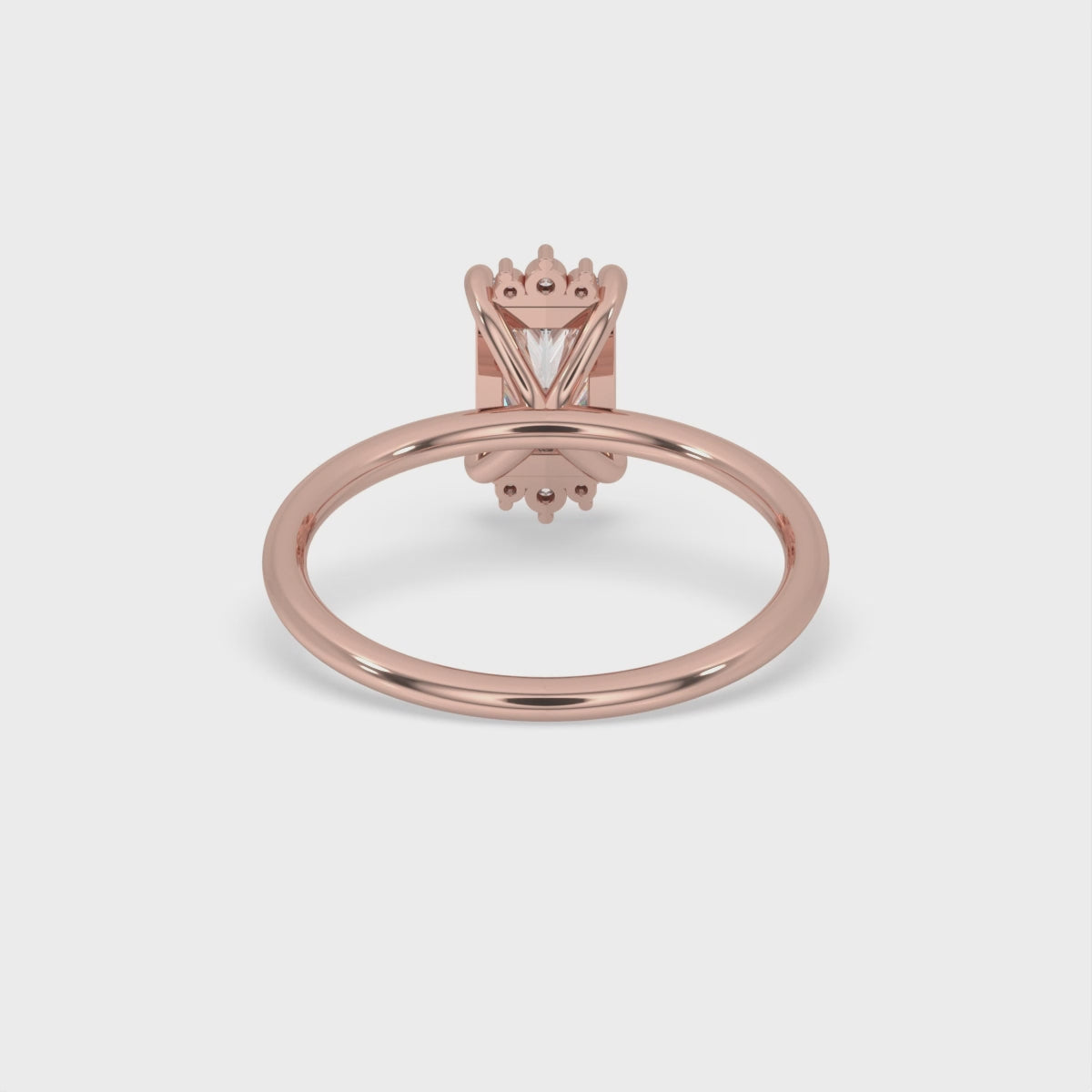 Radiant Cut Diamond Ring With Claw Prong Setting