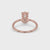 Radiant Cut Diamond Ring With Claw Prong Setting