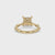 Princess Cut Diamond Ring In Yellow Gold
