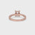 Radiant Engagement Ring With Pave Diamonds