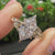 Vine shank solitaire Dutch marquise ring
