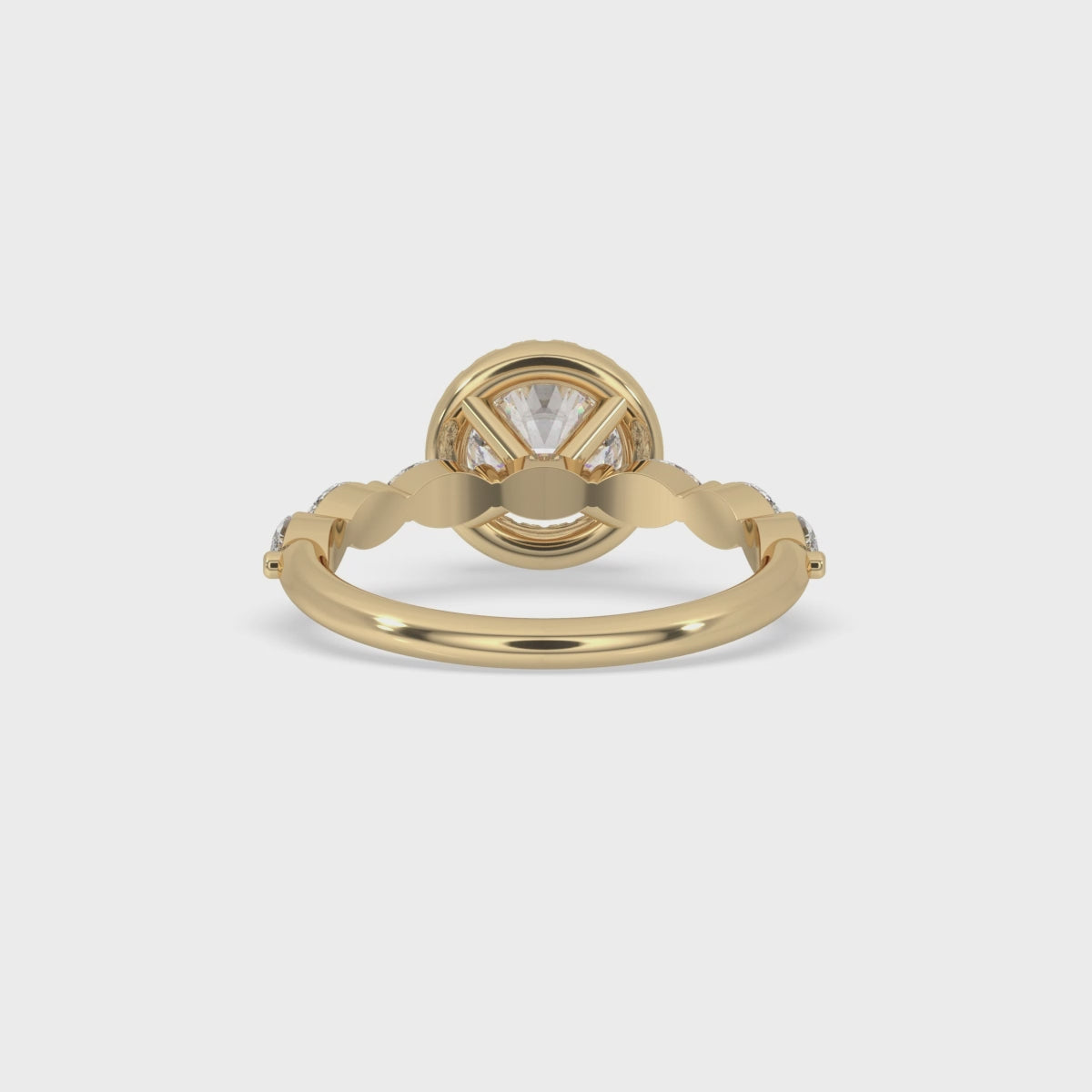 Round Diamond Ring - Classic Claw Prong Setting