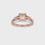 Diamond Baguette Ring with Three Stone Setting